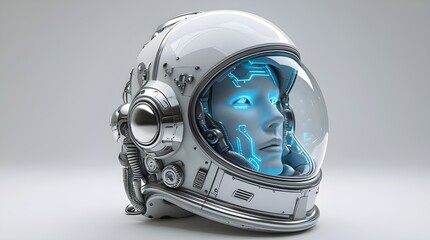 Mechanical Robot Astronaut – Sci-Fi Space Design