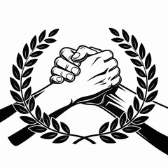 laurel wreath vector illustration