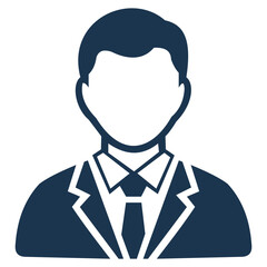 Creative design vector art of silhouette of a businessman in a suit and tie