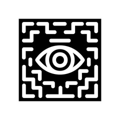 Eye in digital maze