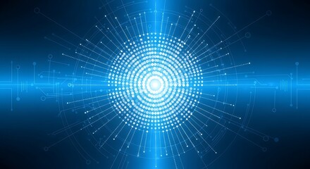 Digital Technology Circle Design.