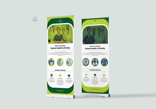 Medical Roll-Up Banner Template