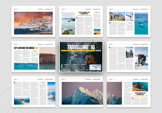 Travel Magazine Landscape Template