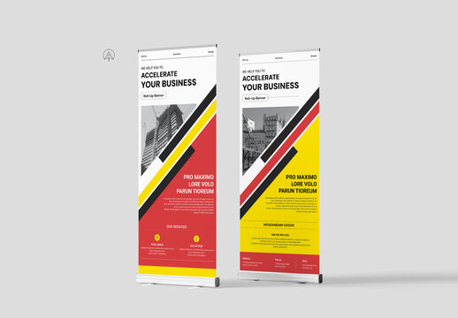 Business Roll-Up Banner Layout