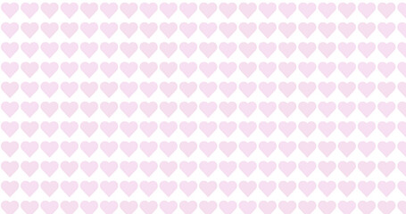 Seamless Pattern of Light Pink Hearts on White Background a Romantic Backdrop for Design Projects