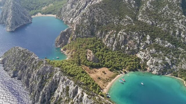 Kemer Akaryum Koyu Bucht Luftaufnahme