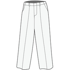 hand drawn line illustration of pants