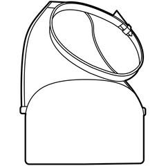 sketch of bag