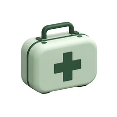 Obraz premium Emergency aid Kit: a first aid kit sits, a symbol of security and readiness, essential for any emergency, designed to provide swift assistance in moments of crisis. 