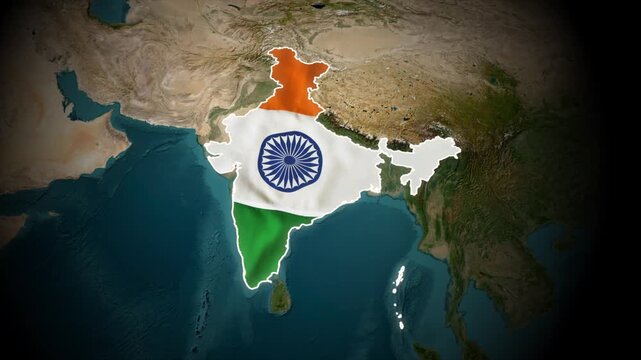 india map animation , 3d india map animation with outline glow