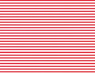 Simple red horizontal stripes on white background