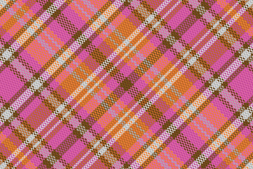 Tartan plaid pattern with texture. Vector illustration.