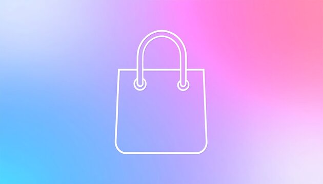 Simple shopping bag icon - Powered by Adobe
