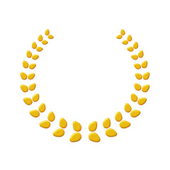 Wreath Frame Ornament 3D Render