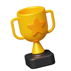 Trophy Award 3D Illustration