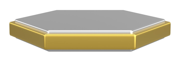 Product display. Product podium. 3D illustration.