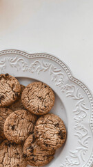 Close up of a pile of cookies