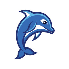 Fototapeta premium Playful Dolphin Mascot Logo Design