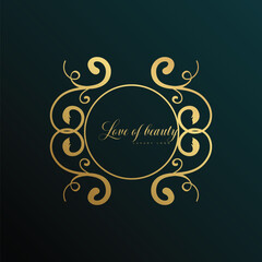Luxury Fashion logo design. Love of Beauty logo design. Fashion logo design. beauty fashion logo design. Luxury logo design. Stylish, Flowers, Natural Beauty fashion logo design