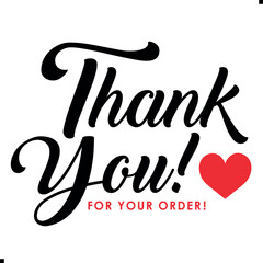 Thank You for Your Order. Elegant Thank You for Your Order Design with Stylish Graphics. Sophisticated Thank You for Your Purchase Image with Modern Elements. Chic Thank You for Your Order Graphic