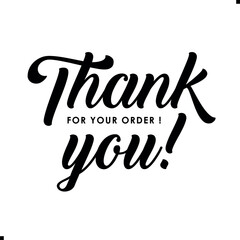Thank You for Your Order. Elegant Thank You for Your Order Design with Stylish Graphics. Sophisticated Thank You for Your Purchase Image with Modern Elements. Chic Thank You for Your Order Graphic