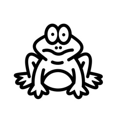 frog cartoon icon