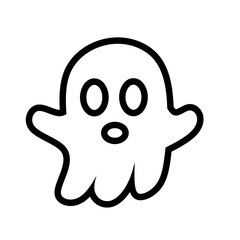 ghost cartoon icon