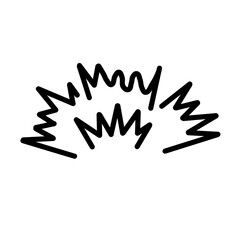 Zigzag Energy Burst Icon Minimalist Design