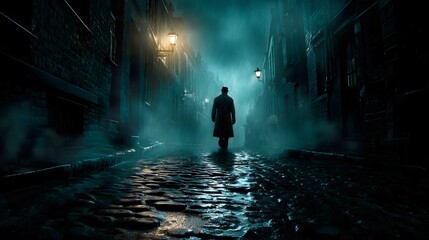 Obraz premium Zombie plague in distant alley