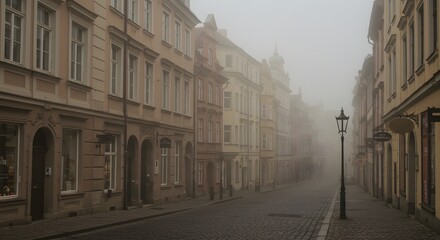 Obraz premium narrow street in the old town of gdansk poland