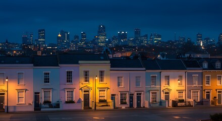 san francisco skyline at night