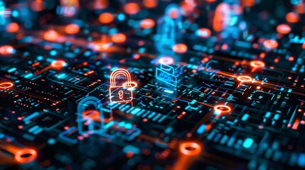 A photo of a data encryption process.