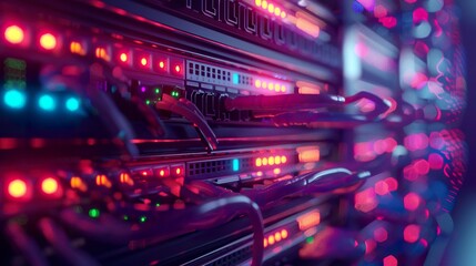 A photo of a firewall protecting a network.