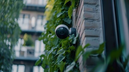 A photo of a home security camera system.