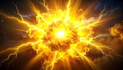 fiery explosion with alpha channel