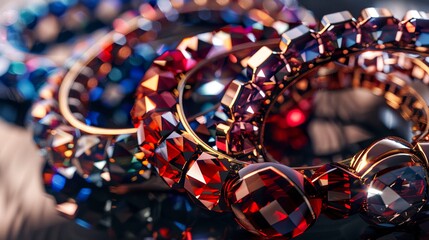 A photo of abstract bracelets