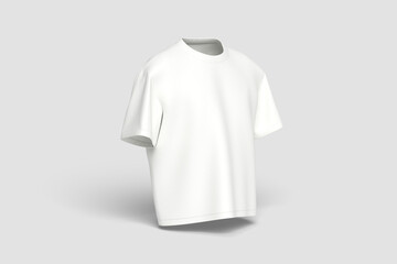 Fototapeta premium Blank white t shirt mockup