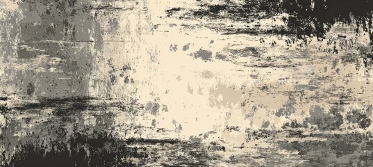 Fototapeta premium Aged concrete wall texture background. Banner copy space template. Generative AI technology. 