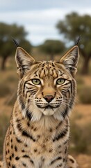 Obraz premium Majestic Lynx in Natural Habitat.