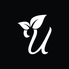 Fototapeta premium U template, U printable, U vector, U SVG, U PNG, U DXF, U AI file, U EPS file, U digital download, U clipart, U silhouette file, U laser design U, U CNC file, U embroidery file, U patch design U,