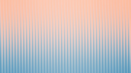 A soft gradient of peach and blue creates a ribbed, abstract background.