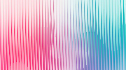 A vibrant and colorful abstract background featuring a glossy, ribbed texture with a pink to cyan gradient.