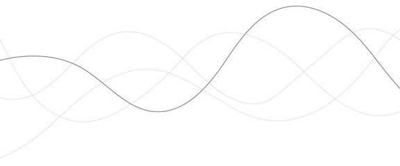 Abstract wavy black and white curved lines.
