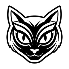 A glyph style icon depicting wild cat