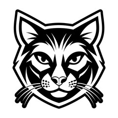 Glyph style icon showing a feline cat