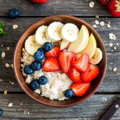 Oatmeal with fruits