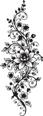 Decorative Flower Vector Card Element