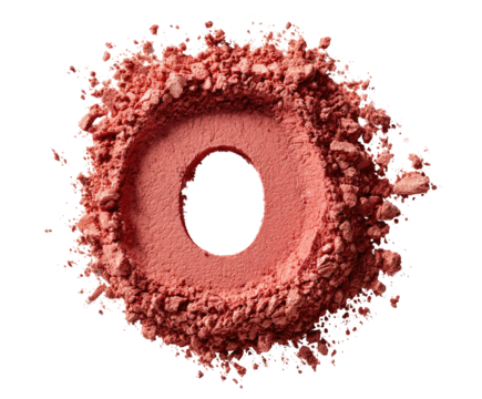 Coral powder forms a ring - Powered by Adobe