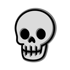 Cartoon Skull Icon Vector Design