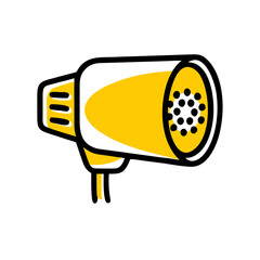 Yellow grow light reflector for indoor plant cultivation  